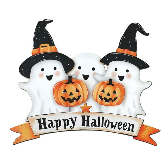 Lilixerw Happy Halloween Garage Door Decoration,Cute Ghost and Pumpkin Pattern Garage Door Decals,Halloween Stickers for Party Home Car
