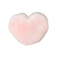 thumbnail image 1 of Lilixerw Heart-Shaped Valentines Day Throw Pillow,Long-Pile Plush Fake Wool Cushion,Soft Pink Decorative Pillow for Bedroom Sofa Office,Comfort Gifts for Couple,15.75x11.81 Inch, 1 of 6