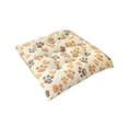thumbnail image 1 of Lilixerw Household Soft Winter Warm Plush Seat Cushion,Thick Cat Paw Print Chair Pad for Office Home,Cozy Non-Slip Bottom,15.75x15.75 Inch,Multicolor, 1 of 6