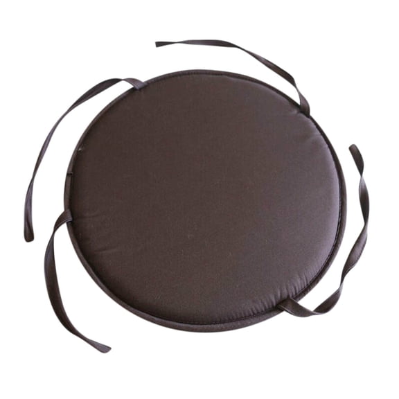 Lilixerw Indoor Outdoor Round Chair Cushions,15 inch Waterproof Seat Cushion with Ties,Patio Chair Cushions for Outdoor Furniture,Garden - Coffee