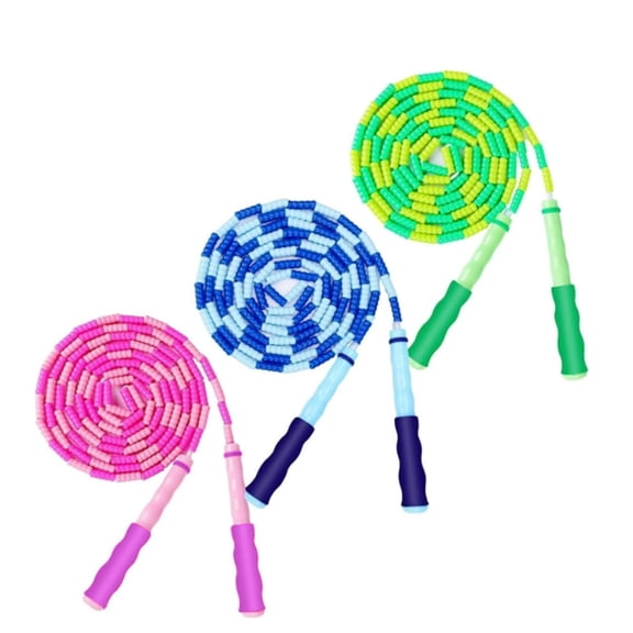 Lilixerw Jump Rope,Soft Beaded Jump Rope Fitness Exercise Equipment for Men and Women Keeping Fit,Training,Workout,Green