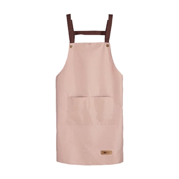Lilixerw Kitchen Apron,Waterproofs And Oil Proof Washable Aprons with 2 Pockets,Cooking Kitchen Restaurant Aprons for Women Men Chef,Pink