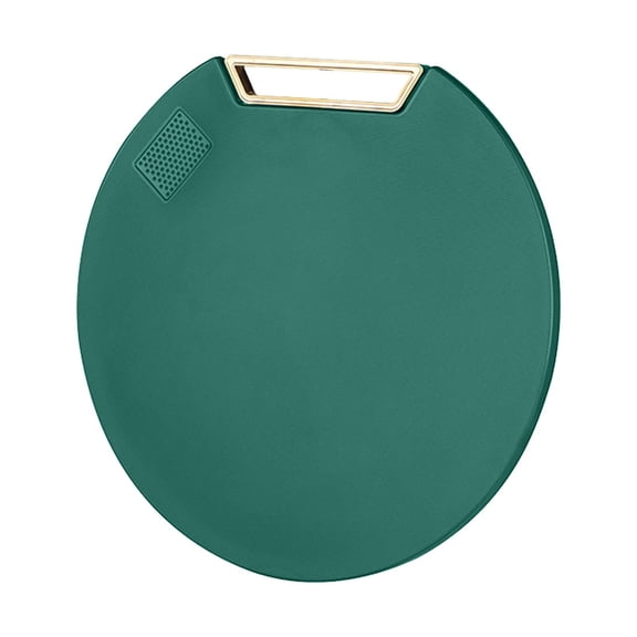 Lilixerw Kitchen Round Stand-Up Cutting Board,Double-Sided Thick Chopping Board with Non-Slip Edge,Dishwasher Safe,Easy Storage for Kitchen,12.6 Inches,Beige