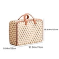 thumbnail image 1 of Lilixerw Large Floral Design Brown Clothing Storage Bag,Fabric Organizer Bag with Handles for Travel,Moving,Packing,Space-Saving Wardrobe Storage for Clothes,Blankets,27.56x16.69x9.84 in, 1 of 6