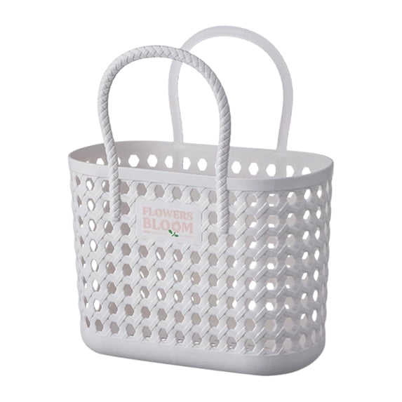 Lilixerw Large Portable Shower Basket,Plastic Organizer Storage Tote with Handles Toiletry Bag Bin Box for Bathroom,Dorm Room Essentials,Kitchen,Camp,Gym