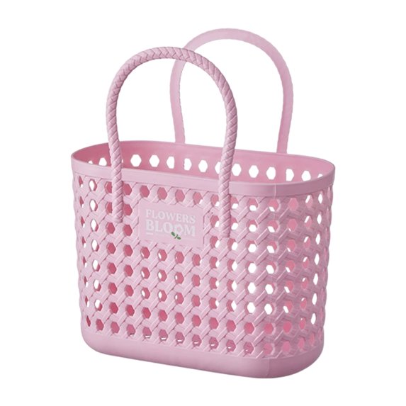Lilixerw Large Portable Shower Basket,Plastic Organizer Storage Tote with Handles Toiletry Bag Bin Box for Bathroom,Dorm Room Essentials,Kitchen,Camp,Gym