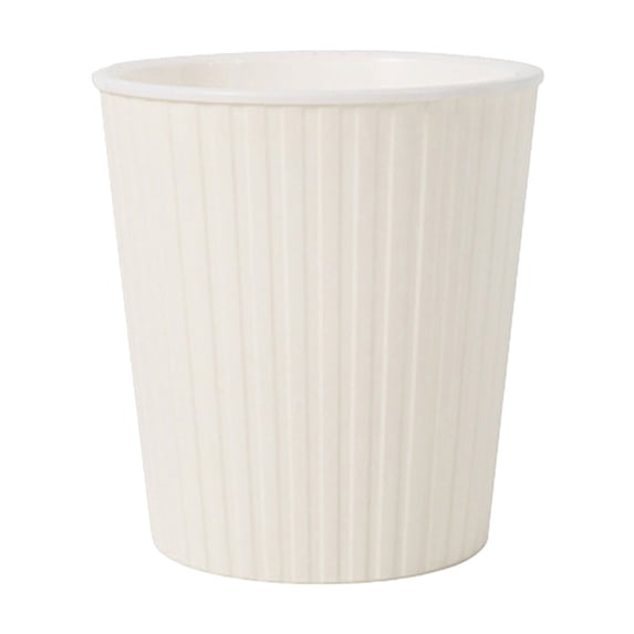 Lilixerw Lazy Flower Pots,Self Watering Planter,Plastic Circular Flowerpot Plants Pots for Indoor Outdoor Window Balcony,White