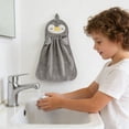 thumbnail image 1 of Lilixerw Little Ducks And Penguin Hand Towel Thickened And Highly Absorbent Hand Towel Lint Free Hanging Hand Towel With Hanging Loop Suitable For Both Men And Women,Gray, 1 of 6