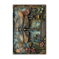 Lilixerw Metal Wall Art Decoration,Retro Iron Sheet Hanging Decor for Indoor & Outdoor,Waterproof Sunproof Ornament for Living Room Bedroom Office,11.8x7.9in
