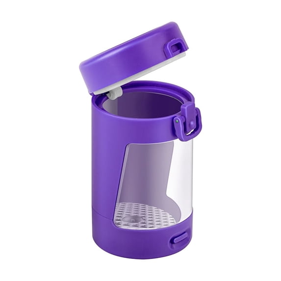 Lilixerw Mini Airtight Storage Jar, Purple Locking Lid Canister with ...