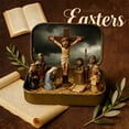 thumbnail image 1 of Lilixerw Mini Christmas Nativity Set in Tin Box,Portable Pocket Religious Gift,Hand-Painted Resin Holy Family Figurines,for Home,Office,Travel,Tabletop,Mantel, 1 of 4