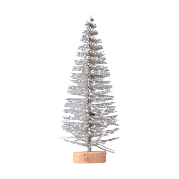 Lilixerw Miniature Christmas Tree Decor,Snowflake Design Tabletop Decoration for Home,Xmas Party Supplies,Festive Displays,3.5Inch Mini Xmas Tree