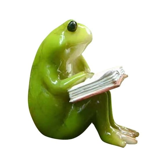 Lilixerw Miniature Cute Frog Figurines Plant Decorations for Pots,Funny Frog Garden Decor Outdoor Gifts for Flower,Yard,Lawn Ornament