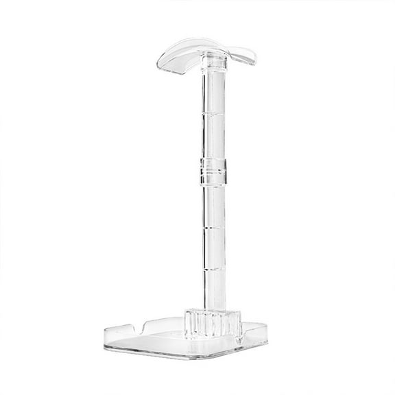 Lilixerw Multi-Purpose Headphone Stand,Clear Acrylic Desktop Display Holder for Headsets,Earphones,Watch Organizer,10Inch Modern Style Stand