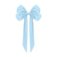 thumbnail image 1 of Lilixerw Oversized Valentine Day Satin Bow,40.1x80.3 Inch Large Blue Wedding Bow for Christmas Tree Topper,Couple Party Bow Ornament,Indoor Outdoor Decoration, 1 of 7