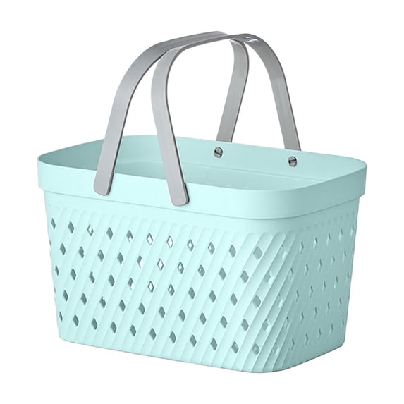 Lilixerw Plastic Organizer Storage Baskets with Handles,Shower Bins Basket Organizer for Bathroom and kitchen