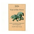 thumbnail image 1 of Lilixerw Pocket Hug 2026 Lucky Pony Decoration,Creative Craftsmanship Durable Resin Horse Figurine,Lucky Charm for Spring New Year,Gift for Home Office Desk Decor,2.5 Inch,Green, 1 of 4