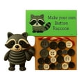 thumbnail image 1 of Lilixerw Raccoon Button Ornament,Black Animal Sewing Accessories for DIY Crafts,Clothing&Gift Decoration,Cute Animal Pattern Buttons, 1 of 2