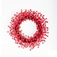 thumbnail image 1 of Lilixerw Red Berry Christmas Wreath,All-Weather Fade Resistant Xmas Garland Decor,17.7Inch Festival Hanging Pendant,Red, 1 of 8