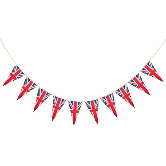 Lilixerw Red Blue White Banner,Party Decorations Triangle Flag Bunting Garland for Patriotic 4th of July USA American Independence Day Graduation Birthday Wedding Outdoor Decor