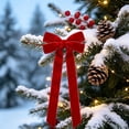 thumbnail image 1 of Lilixerw Red Christmas Bow Decor for Tree Wreath Wall Festive Holiday Seasonal Bright Charming Classic Warm Elegant Lovely Cheerful Decoration, 1 of 6