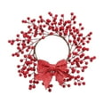 thumbnail image 1 of Lilixerw Red Christmas Wreath with Artificial Red Berries,Valentine's Day Door & Window Decor for Holiday Home Party Display,12.99In Festive Hanging Decoration, 1 of 6