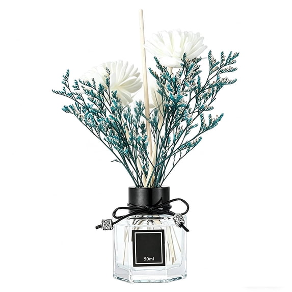 Lilixerw Reed Diffuser Aroma Set, Lemon Scent Indoor Fragrance Decoration, for Tabletop In Living Room, Rest Area and Restroom, 50ml Capacity