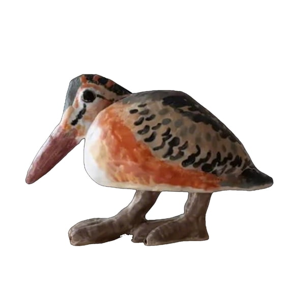 Lilixerw Resin Wood Plover Ornament,Nature Inspired Handcrafted Home Decor,Elegant Bird Figurine for Shelf,Desk,Living Room & Office,Ideal Gift for Nature Lovers,7.87in,Multicolor