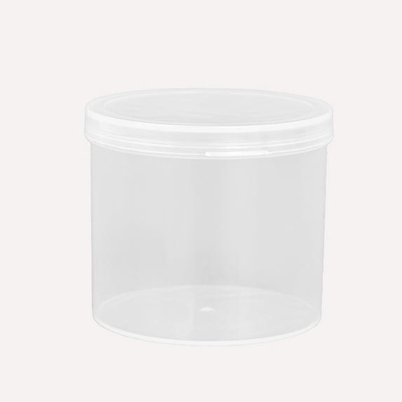 Lilixerw Round Plastic Box Transparent Round Box Container with Lid - Round Box Organizer for Candy,Pill,Nails,Tiny Jewelry
