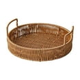 thumbnail image 1 of Lilixerw Round Rattan Fruit Baskets,Woven Storage Basket Holder for Kitchen Entryway Tabletop Decorative Baskets Bowl, 1 of 7