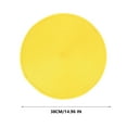 thumbnail image 1 of Lilixerw Round Woven Placemats,Table Braided Mats for Dining Tables,Household Woven Heat Resistant Place Mats,Yellow, 1 of 2
