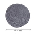 thumbnail image 1 of Lilixerw Round Woven Placemats,Table Braided Mats for Dining Tables,Household Woven Heat Resistant Place Mats, 1 of 2