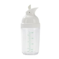 Lilixerw Salad Dressing Shaker Container,Homemade Salad Dressing Bottle,Soft Grip,White