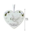 thumbnail image 1 of Lilixerw Sea Glass Decoration,Christmas Timeless Friendship Heart Keepsake,Heart Shaped Xmas Pendant for Christmas Tree Hanging Ornaments,Party Gifts,3.15 inch, 1 of 5
