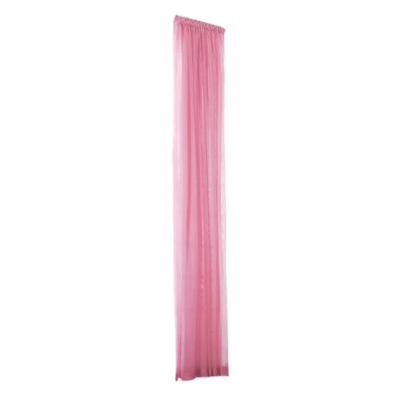 Lilixerw Sheer Curtains Window Screening,Solid Color Door Window Curtain Window Scarf Valance for Bedroom and Living Room,Pink