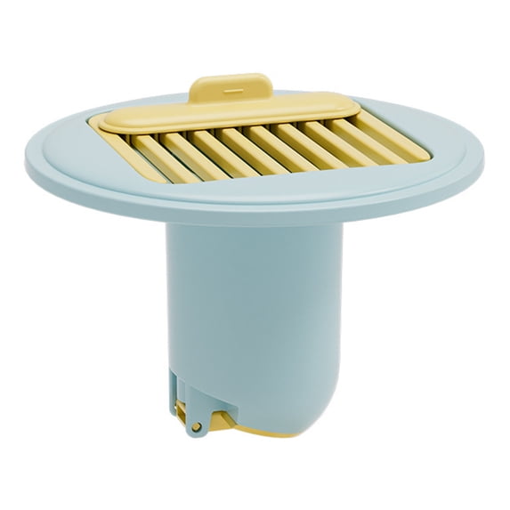 Lilixerw Silicone Drain Cover with Comb Filter,3-in-1 Hair Catcher Odor & Insect Blocker for Bathroom Sink Shower Floor Drain,Blue,3x2.36in