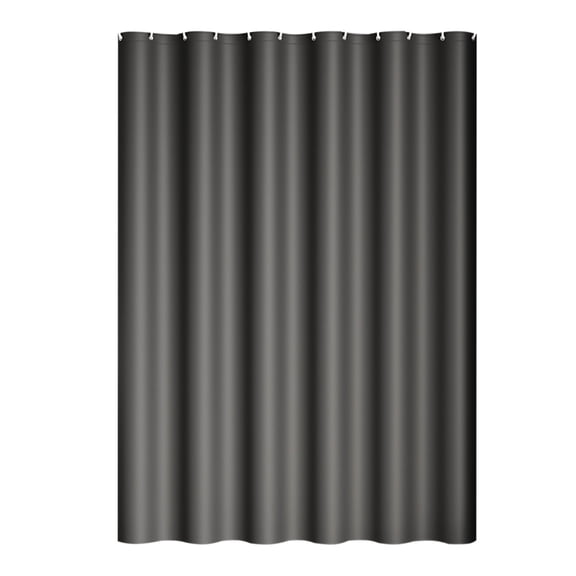 Lilixerw Simple Shower Curtain,Solid Color Shower Curtain for Bathroom,Modern Waterproof Shower Curtain with Hooks,Black