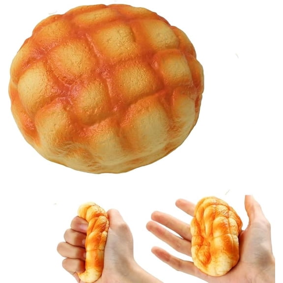Lilixerw Soft Pineapple Bread Slow Rising Squishies Decompression Toys for Birthday Gift,Cute Stress Relief Fake Food Squeeze Bread