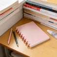 thumbnail image 1 of Lilixerw Spiral Notebook College Ruled Notebook,Hardcover Leather Notebook Journal for Women Men,A4 Large Lined Journal Notebooks for Work Classroom,Pink, 1 of 7
