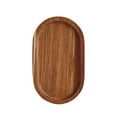 thumbnail image 1 of Lilixerw Spliced Wood Oval Serving Tray,7.9x4.7x0.6Inch Small Platter for Fruit,Bread,Dessert,Tea Time,Kitchen&Dining Table Decor, 1 of 6
