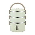 thumbnail image 1 of Lilixerw Stackable Bento Box Lunch Box,Large Capacity 3 Layers,Leakproof Microwave Safe Lunch Containers,Dividers, 1 of 4