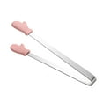 thumbnail image 1 of Lilixerw Stainless Steel Mini Hand Pattern Tongs,Snack & Dessert Tongs with Silicone Anti-Skid Grip for Ice,Candy,Chips,Kitchen and Party Serving Tool,5.5 inch,Pink, 1 of 6