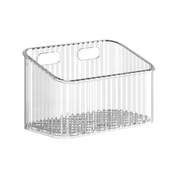 Lilixerw Storage Organizer Bins Wall Mounted Shower Shelf,Bathroom Shelves Stackable Clear Plastic Toothbrush Holder Adhesive Hanging Bin for Bathroom,Kitchen,Cabinet,Large