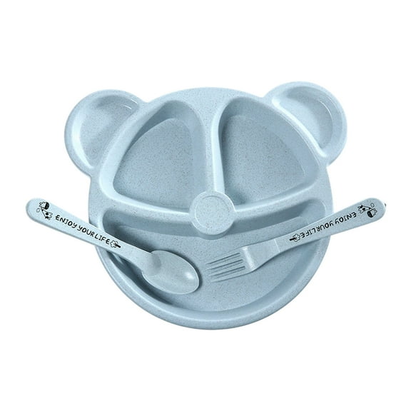 Lilixerw Suction Plates,Stay Put Divided Plates,Food Grade Plates,Feeding Supplies,Microwave & Dishwasher Safe