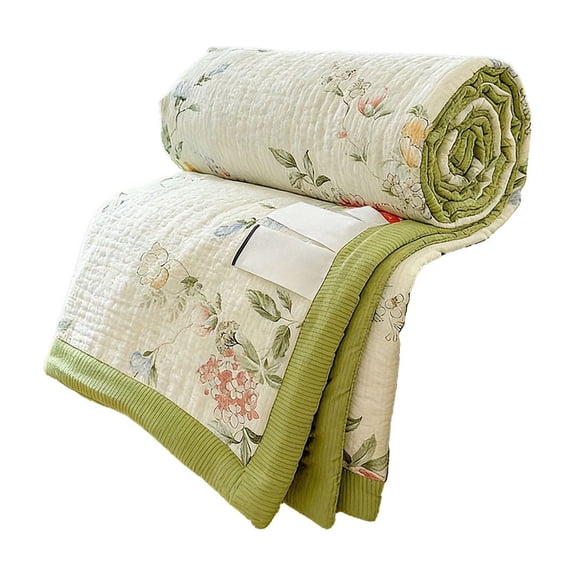 Lilixerw Summer Cool Air Conditioner Quilt, 78.74x59.06 Inches Lightweight Breathable Double Layer Yarn Washable Blanket for Bedroom, Soft Cooling Bedding