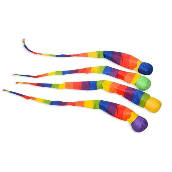 Lilixerw Throw and Catch Ball,Foam Ball Sports Soft Balls Educational For Sports with Colorful Tails,for Indoor Outdoor Training Gift