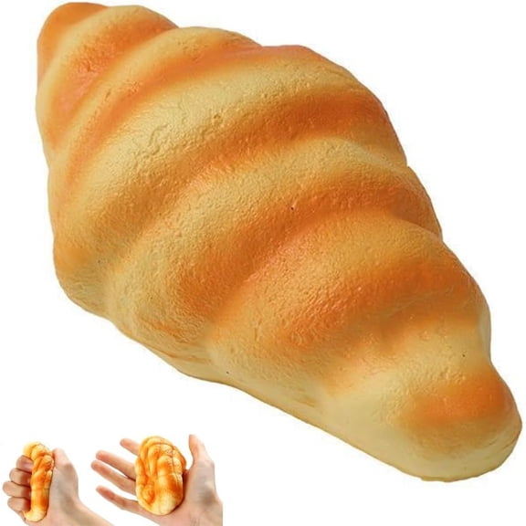 Lilixerw Toast Sliced Bread Stress Toys,Bread Shape Squishes,Sensory Fidget Bread,Stress Relief for Adults,Funny Squeeze Supplies