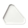 thumbnail image 1 of Lilixerw Triangular Thickened Plastic Serving Tray,Heavy Duty Serving Tray,Heat-Resistant & Non-Slip Matte Surface,for Restaurant,Home Use to Display Food,Desserts,Snacks,15.75x11.65in,White, 1 of 6