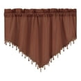 thumbnail image 1 of Lilixerw Triangular Valance Curtains for Living Room,Farmhouse Window Valance,Household Solid Color Curtains for Bedroom Bathroom,51.18 x 23.62 inch,Coffee, 1 of 8