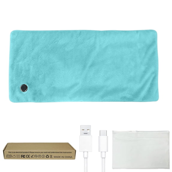 Lilixerw USB Household Heating Pad,3 Heat Settings Electric Blanket with Fast Heating,Crystal Velvet Soft Throw Mat for Office Home Use,11.8x23.6 Inch